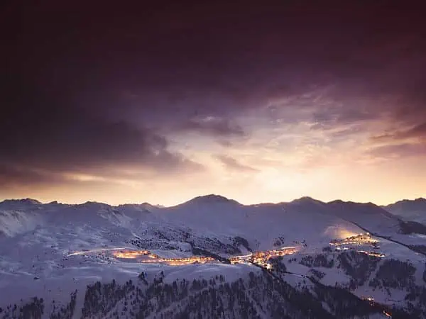 La Plagne by Night - SITESALTITUDE olivier Allamand