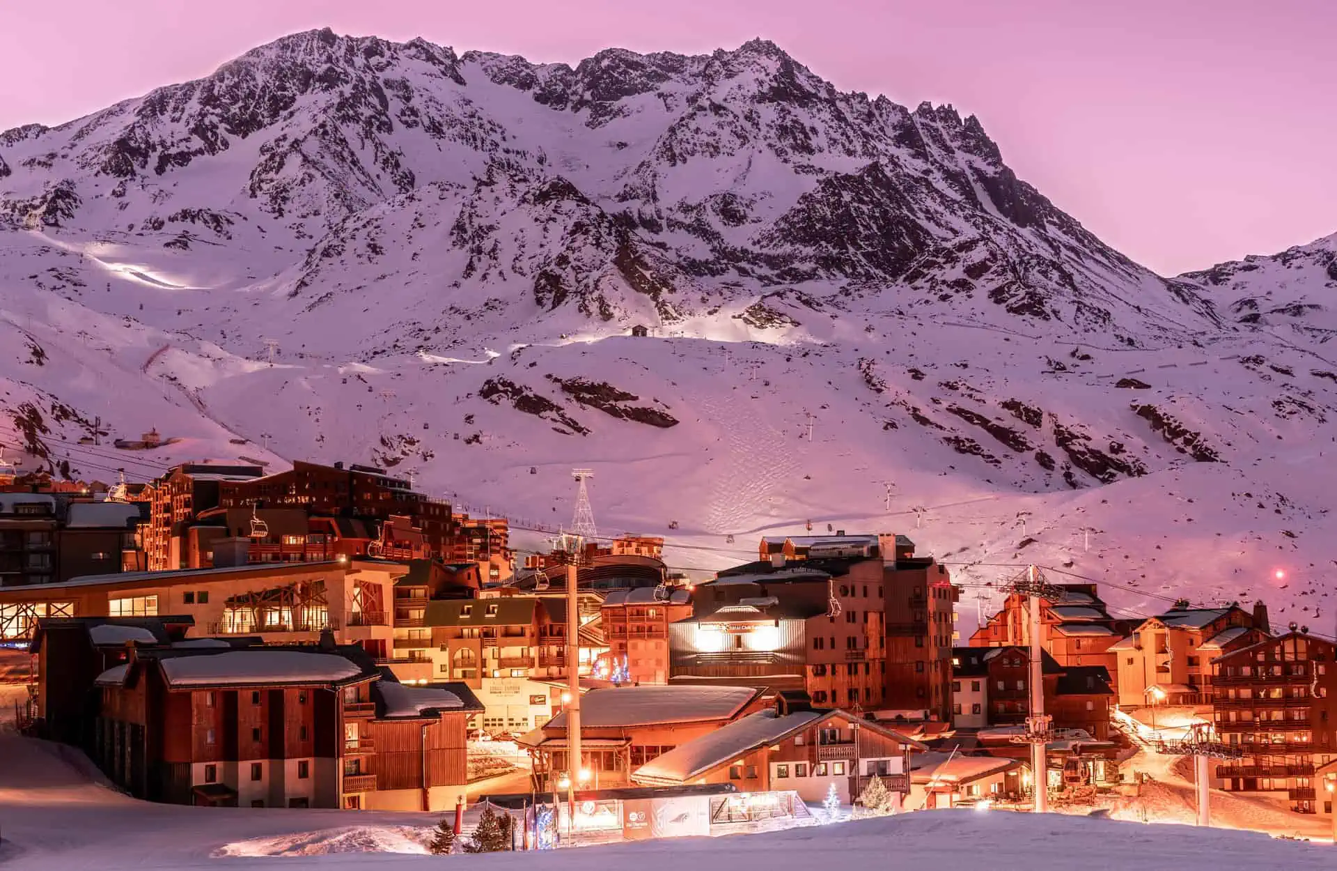 Levé de soleil - L Brochot OT de Val Thorens